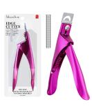 Melodysusie Acrylic Nail Clipper Set - 15 Magnet Tip Cutters for Gel Nails | Professional Manicure & Pedicure Tools | Sharp Nail Care - Wine Red - Buy Online on GoSupps.com