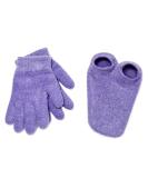 NatraCure Moisturizing Gel Booties and Gloves Set - Lavender - For Dry Skin, Cracked Heels, and Rough Skin - Use with Your Favorite Lotions - 155/175-LAV/RET - Buy Online on GoSupps.com