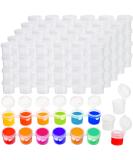 ZEAYEA 100 Strips 600 Pots Empty Paint Storage Cups with Lids - 5ml/0.17 oz Plastic Containers for Arts, Crafts, and Classroom Supplies - Buy Online on GoSupps.com
