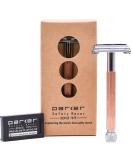 Parker 29L Red Gold Long Handle Butterfly Double-Cut Razor Planer for Men & Women | Includes 5 Premium Platinum DE Blades - International Shipping - Buy Online on GoSupps.com