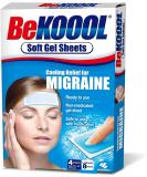 Be Koool Migraine Relief Soft Gel Sheets 48 ct - Fast Cooling Therapy - Buy Online on GoSupps.com