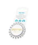 Original Papanga Spiral Hair Tie - Elegance Edition - Small - Elegant Silver - Best for All Hair Types - International Shipping - Buy Online on GoSupps.com