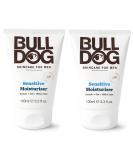 Bulldog Skincare Sensitive Moisturizer for Men - Pack of 2 | Enriched with Essential Oils Green Tea & Vitamin E - 3.3 fl. oz - Buy Online on GoSupps.com