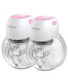 Wearable Breast Pump Plainless Electric Hands Free 2 Modes & 9 Levels with LCD Display Low Noise Rechargeable Wireless Protable Breast Pump with 21mm/24mm Flanges (Pink 2PCS) Breastfeeding Pump - Buy Online on GoSupps.com