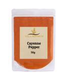 Cayenne Pepper 50g by Villa Nostrum - Ground Spice for Rubs, Marinades, and Meats - Buy Online on GoSupps.com
