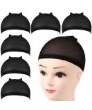 Fandamei 6 Pack Wig Caps - Stretchable Elastic Hairline Net for Wigs Breathable Nylon Underground Hood Black Hair Network - Buy Online on GoSupps.com