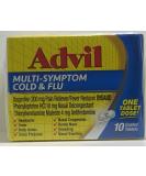Advil Multi-Symptom Cold & Flu Coated Tablets - 10 Count - Buy Online on GoSupps.com