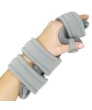 Vive Resting Hand Splint (Left) - Night Wrist Finger Brace - Thumb Stabilizer for Arthritis, Carpal Tunnel - Medium Gray - Buy Online on GoSupps.com
