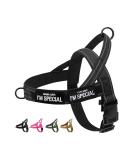Eeyfarog No Pull Dog Harness for Small & Medium Dogs - Reflective Adjustable Safe Black - Ideal for Comfort & Control - Buy Online on GoSupps.com