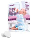 Baby Water Bottle Cleaning Tablets - 30 Pack Natural Cleaner for Milk Bottles & Tumbler - Eco-Friendly & Individually Packed - Buy Online on GoSupps.com