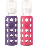 Lifefactory Baby Bundle Bottle Set - Raspberry/Purple - 9 oz - 2 Pack - Buy Online on GoSupps.com