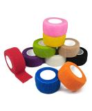 10 Rolls Color Finger Plaster - Self-Adhesive Bandage 2.5cm x 4.5m for Dogs Horses & Animals - Elastic Adhesive Tape - Buy Online on GoSupps.com