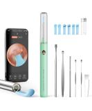 Buy Ear-Aopick 1080p HD WIFI Ear Wax Removal Otoscope Camera - Waterproof 360 Wide Angle 6 LEDs - Compatible with iPhone iPad & Android - Green - Buy Online on GoSupps.com