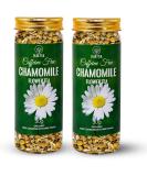 BLUE TEA - Chamomile Flower Tea - 60 gm (Pack of 2) | FARM PACKED for Freshness | Pure Whole Flower Buds of Chamomile | Caffeine Free | Herbal Tea - Buy Online on GoSupps.com
