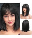 HAIRCUBE Synthetic Straight Wig for Women with Fringe - Natural Black - Buy Online on GoSupps.com