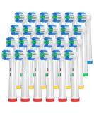 Anjocare 24 Pack Replacement Brush Heads for Oral B Electric Toothbrush - Compatible with Pro 1000/5000/7000 & Vitality - Rechargeable Brush Heads (White) - Buy Online on GoSupps.com