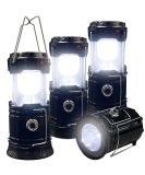 Collapsible Portable LED Camping Lantern XTAUTO Lightweight Waterproof Solar USB Rechargeable LED Flashlight Survival Kits for Indoor Outdoor Home Emergency Light Power Outages Hiking Hurricane 4-Pack - Buy Online on GoSupps.com