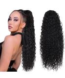 24 Long Curly Drawstring Ponytail Extension in Synthetic Hair - 2# Color - Buy Online on GoSupps.com