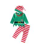 LIKPOJA Newborn Baby Christmas Elf Outfit with Elf Hat | Santa Costume for Baby Boys & Girls 6-9 Months | Green Elf Romper - Buy Online on GoSupps.com