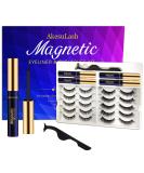 Buy Magnetic Eyelashes 10 Pairs - Natural Look with Eyeliner Kit & Applicator - Reusable Fake Lashes for Effortless Beauty | International Shipping - Buy Online on GoSupps.com