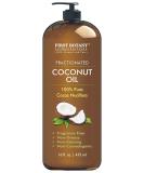 Fractionated Coconut Oil 16 fl. oz - 100% Natural MCT Carrier Oil for Hair Skin & Aromatherapy - Best Skin Moisturizer & Massage Oil - Buy Online on GoSupps.com
