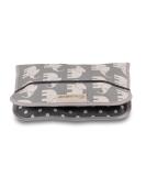 ULLENBOOM Diaper Pocket - Stylish Diaper Bag for 3 Diapers & Accessories | Made in EU Gray Elephant Design 18x27 cm - Buy Online on GoSupps.com