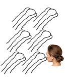 6-Piece Hair Fork Clip Stick Set | 87mm Side Hair Comb | 4 Prong Hair Updo Bun Hairpin Sticks | Alloy Hair Clips for Women | Black Hair Styling Accessories - Buy Online on GoSupps.com