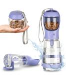 Fell Nose Dog Drinking Bottle 550ml - Leak-Proof Portable Water Bowl for Dogs & Cats with Spill-Prevention Base - Lavender - Buy Online on GoSupps.com