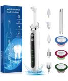Electric Tooth Polisher Kit for Teeth Whitening & Stain Removal - Includes 5 Brush Heads and 3 Polishing Pastes - Buy Online on GoSupps.com