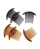 Honbay 6PCS 4 Inch Plastic French Twist Combs Hair Side Clips for Women and Girls - Buy Online on GoSupps.com