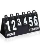 Upstreet Portable Scoreboard for Indoor & Outdoor Sports - Ping Pong, Baseball, Tennis, Basketball - Flip Up to 99 - Black/White - Buy Online on GoSupps.com