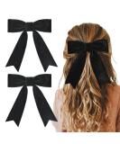 2PCS 5 Velvet Black Hair Bows Girls Hair Clips Ponytail Holder Accessories for Girls Toddlers - Buy Online on GoSupps.com