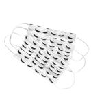 Shop 50 Pack Volume Lash Print Disposable Face Masks | 3D Eyelash Pattern for Lash Care Artists - Buy Online on GoSupps.com