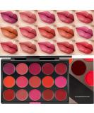 Kaely 15 Colors Lipstick Palette - Long Lasting Matte Lip Gloss for Women | Waterproof Halloween Makeup | Vibrant 24-Hour Lip Stain - Buy Online on GoSupps.com