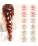 12pcs Flower Hair Claw Clips for Girls & Women - Cute Mini Clips for Thin Hair - Colorful Decorative Hair Accessories - Buy Online on GoSupps.com