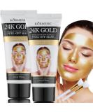 24K Nano Gold Peel-Off Face Mask | Anti-Aging Collagen & Snail Mask | Deep Cleaning & Firming | All Skin Types | Buy Online - Buy Online on GoSupps.com