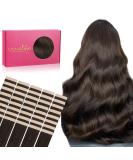 Buy If-Salt Tape Extensions - 40PCs 60g 25cm Real Hair Tape In Extensions for Invisible Look | #2A Light Dark Brown Silky Skin Weft - Buy Online on GoSupps.com