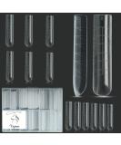 Vnjaoi 120 Pcs Dual-Nail Shapes Poly Gel Extension Stencils | Coffin Nail Art for Salon & DIY | Long Underform Thick Nail Design - Buy Online on GoSupps.com