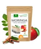 MORIVEDA Moringa Dip Tee - 100% Natural & Vegan - Apple Cinnamon & Pomegranate Flavor - 20 Tea Bags for Immune Boost & Wellness - Buy Online on GoSupps.com