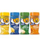Kernel Seasons 4-Pack Seasoning Kit - Butter Garlic Parmesan White Cheddar Nacho Cheddar - Buy Online on GoSupps.com