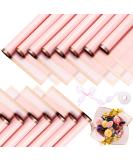 40 Pcs Pink Flower Wrapping Paper with Gold Edge - Waterproof Floral Bouquet Supplies 22.8 x 22.8 In - Gift Packaging for Florists - Pack of 40 - Buy Online on GoSupps.com