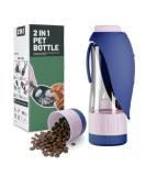 Blanlody Leak-Proof 600ml Drinking Bottle for Dogs | Travel Water Bottle & 190ml Feed Dispenser - Perfect for Pets on the Go - Blue - Buy Online on GoSupps.com