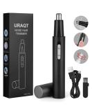 Uraqt Waterproof Nose Hair Trimmer for Men & Women - Dual Blade Ear & Nose Hair Remover (Black) - Precision Grooming Tool - Buy Online on GoSupps.com