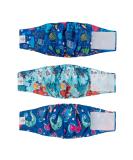Buy Cuteebone Male Washable Dog Diapers - 3 Reusable Belly Bands with Velcro - High-Suction Dog Wraps (S 28-35.5cm) - Ideal for Pets Worldwide - Buy Online on GoSupps.com