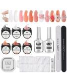 GAOY Solid Builder Gel Nail Kit with UV Light - Professional Non-Sticky Poly Gel for Nail Extension, Art Sculpture, Carving & Modeling - Buy Online on GoSupps.com