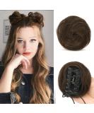 Sofeiyan 2PCS Mini Claw Clip in Hair Bun Messy Cat Ears Hair Bun Extension Synthetic Donut Wig Accessory Updo Space Bun Hair Pieces for Women Girls Darkest Brown & Light Auburn Mixed - Buy Online on GoSupps.com