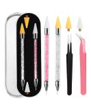 2pcs Rhinestone Picker Tool with Wax Tips for Nail Art - Diamond Painting Dotting Pen & Accessories - International Shipping Available - Buy Online on GoSupps.com