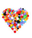 Teqooza Pom Poms Craft Making Assorted Sizes 10mm-30mm 100 Pcs - Buy Online on GoSupps.com