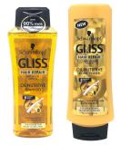 Gliss Hair Repair Shampoo & Conditioner Set - Oil Nutritive for Split Ends - 13.6 FL OZ (400 mL) - International Shipping Available - Buy Online on GoSupps.com