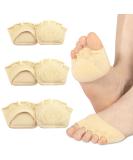 Metatarsal Pads for Foot Pain Relief | Soft Fabric Cushions Toe Separators & Toeless Sleeves | 3 Pairs for Metatarsalgia & Morton's Neuroma - Buy Online on GoSupps.com